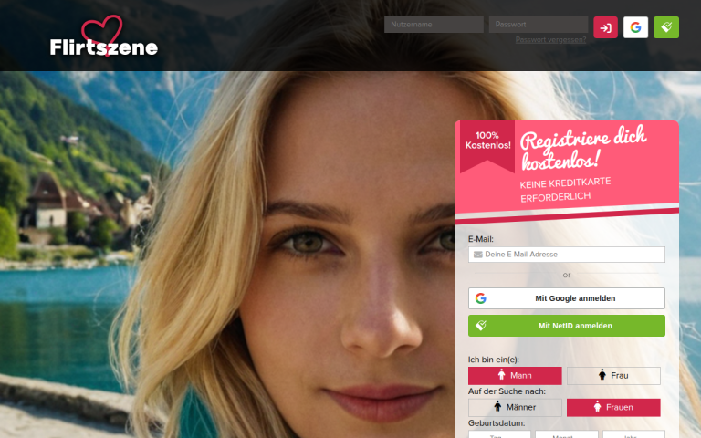 flirtszene.com Erfahrungen & Bewertungen Webseite Screenshot