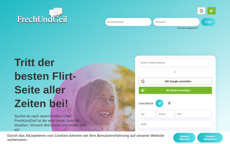 frechundgeil.com Erfahrungen & Bewertungen Webseite Screenshot