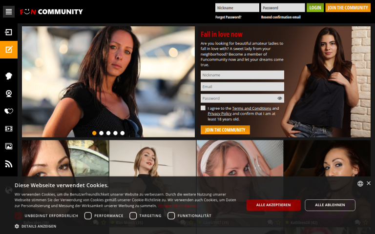 funcommunity.com Erfahrungen & Bewertungen Webseite Screenshot