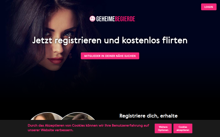 geheimebegierde.com Erfahrungen & Bewertungen Webseite Screenshot