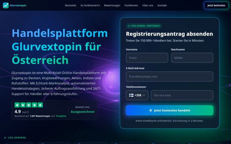 glurvextopin-at.at Erfahrungen & Bewertungen Webseite Screenshot