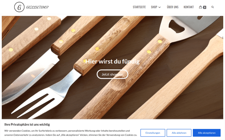 grillsetshop.com Erfahrungen & Bewertungen Webseite Screenshot