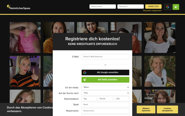 heimlicherspass.com Erfahrungen & Bewertungen Webseite Screenshot