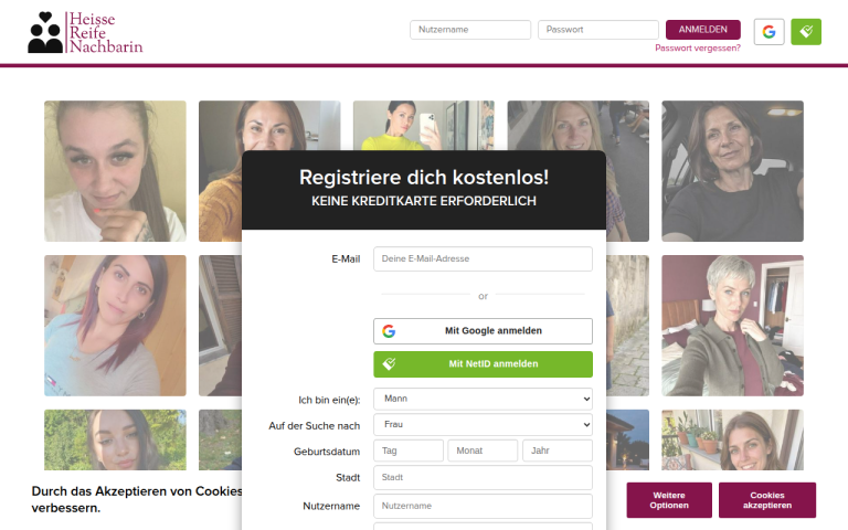 heissereifenachbarin.com Erfahrungen & Bewertungen Webseite Screenshot