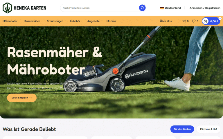 heneka-garten.de Erfahrungen & Bewertungen Webseite Screenshot