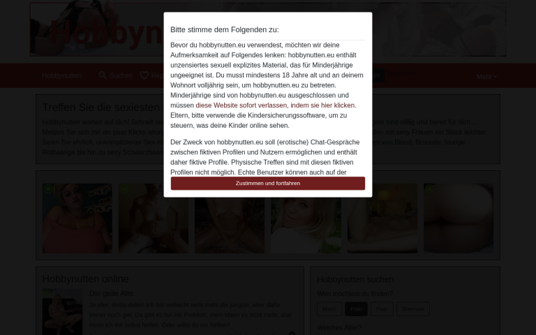 hobbynutten.eu Erfahrungen & Bewertungen Webseite Screenshot
