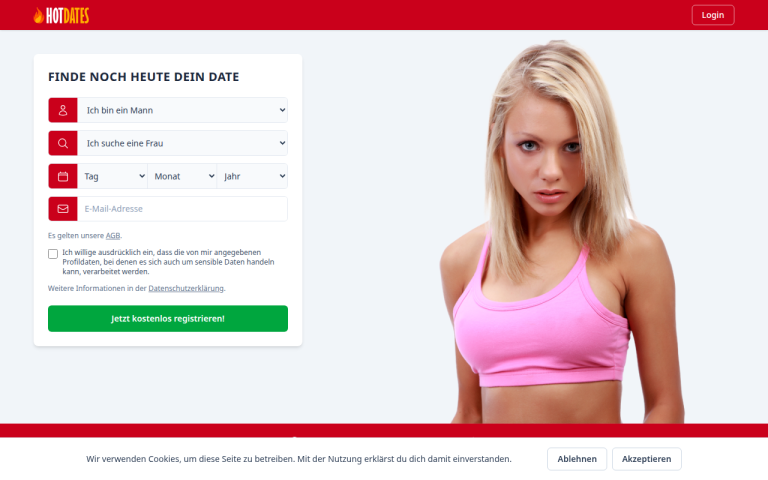 hotdates.de Erfahrungen & Bewertungen Webseite Screenshot