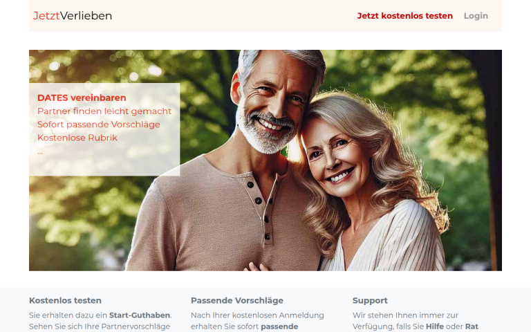 jetzt-verlieben.com Erfahrungen & Bewertungen Webseite Screenshot