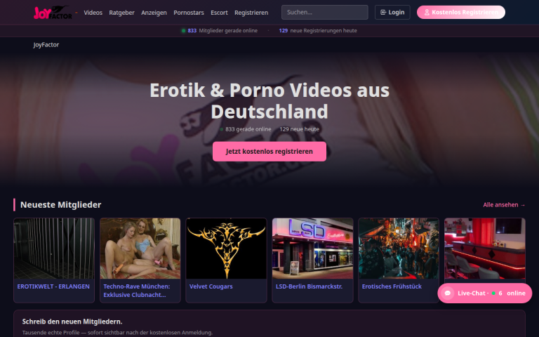 joyfactor.com Erfahrungen & Bewertungen Webseite Screenshot