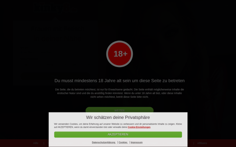 kinky6.de Erfahrungen & Bewertungen Webseite Screenshot