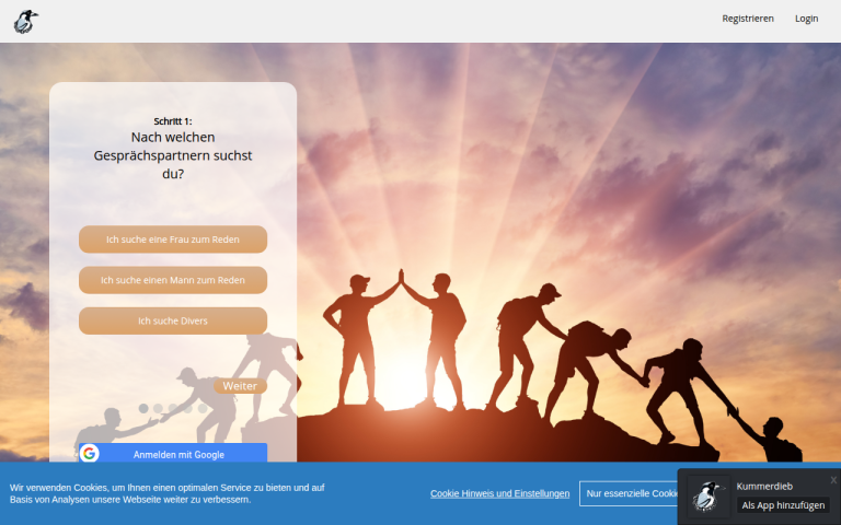 kummerdieb.de Erfahrungen & Bewertungen Webseite Screenshot