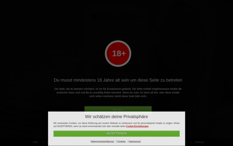 lasstunsficken.de Erfahrungen & Bewertungen Webseite Screenshot