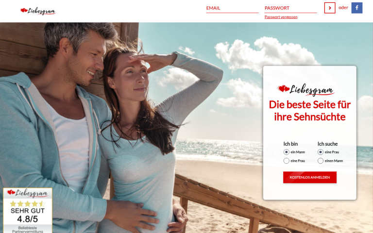 liebesgram.de Erfahrungen & Bewertungen Webseite Screenshot