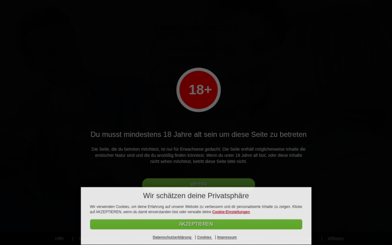 lokalerswingerclub.com Erfahrungen & Bewertungen Webseite Screenshot