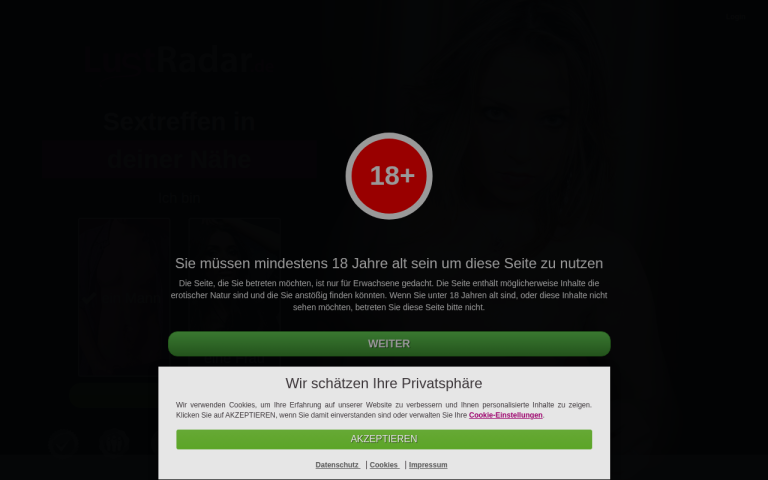 lustradar.de Erfahrungen & Bewertungen Webseite Screenshot