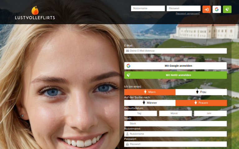 lustvolleflirts.com Erfahrungen & Bewertungen Webseite Screenshot