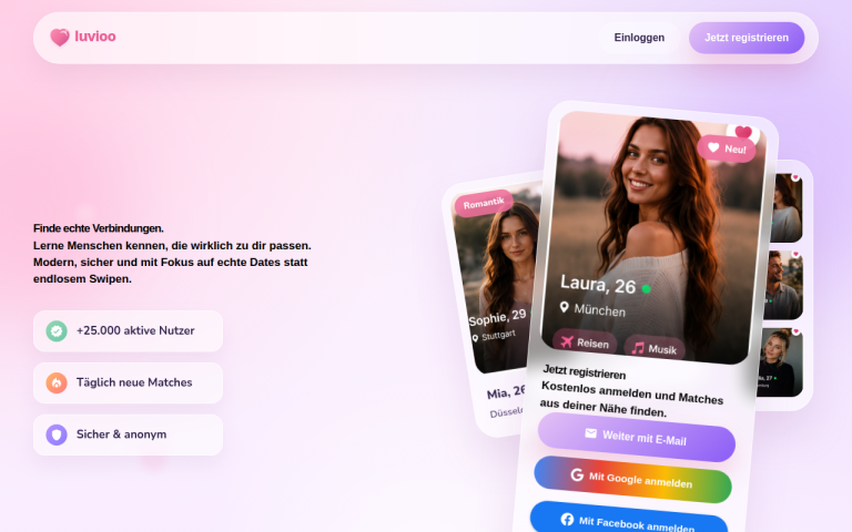 luvioo.de Erfahrungen & Bewertungen Webseite Screenshot