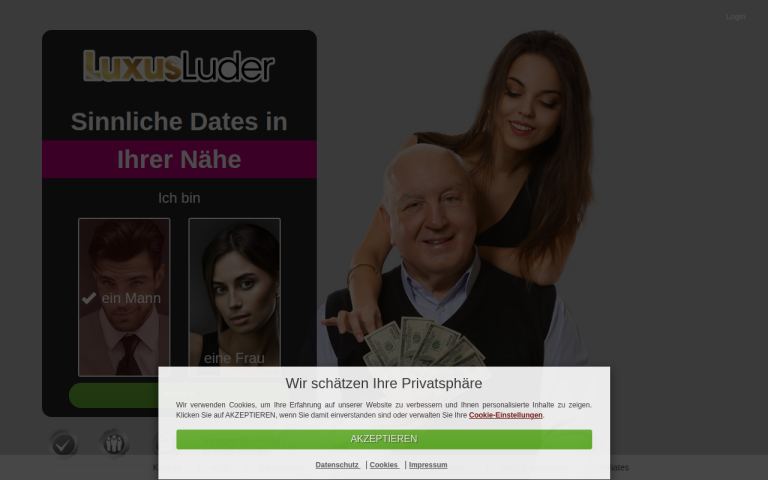luxus-luder.com Erfahrungen & Bewertungen Webseite Screenshot