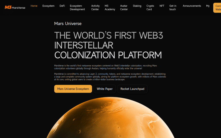 m3mars.io Erfahrungen & Bewertungen Webseite Screenshot