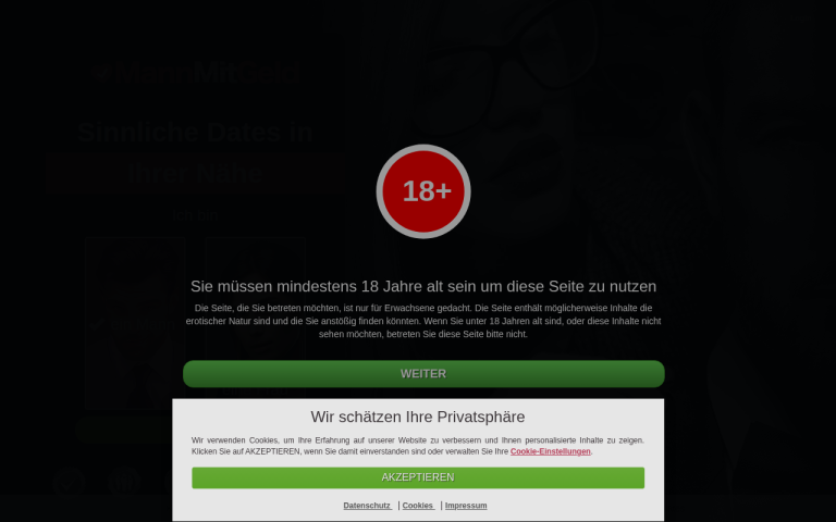mannmitgeld.com Erfahrungen & Bewertungen Webseite Screenshot