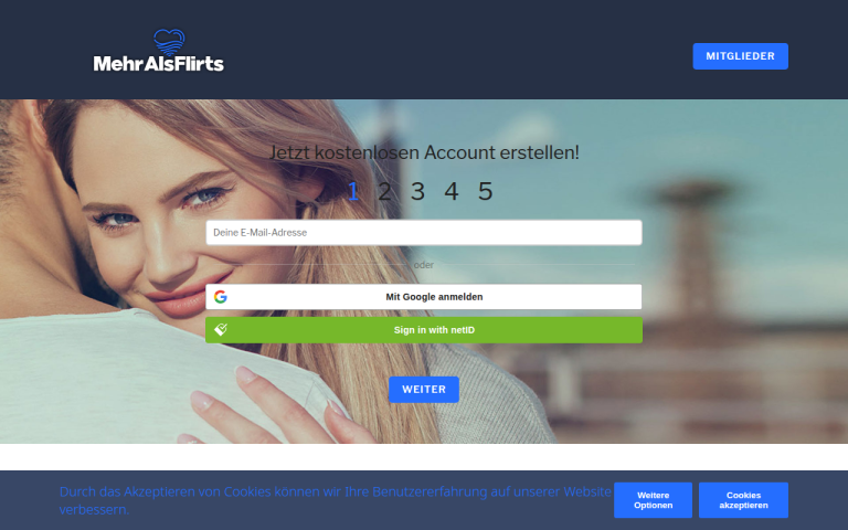 mehralsflirts.com Erfahrungen & Bewertungen Webseite Screenshot