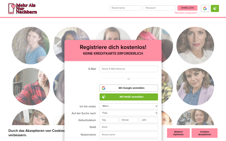 mehralsnurnachbarn.com Erfahrungen & Bewertungen Webseite Screenshot