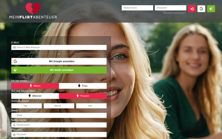 meinflirtabenteuer.com Erfahrungen & Bewertungen Webseite Screenshot