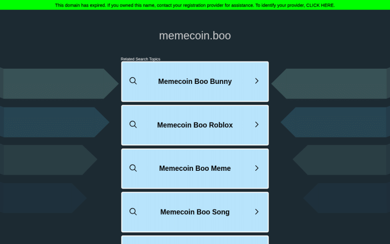 memecoin.boo Erfahrungen & Bewertungen Webseite Screenshot