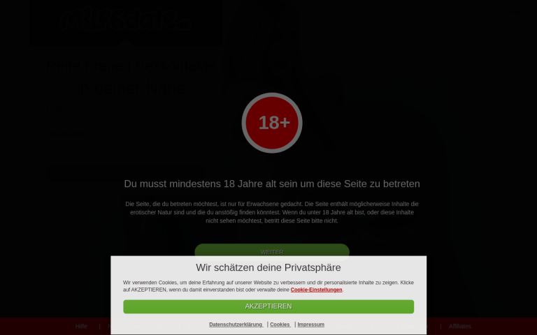 milf6date.de Erfahrungen & Bewertungen Webseite Screenshot