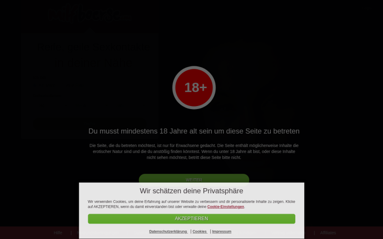 milfboerse.com Erfahrungen & Bewertungen Webseite Screenshot