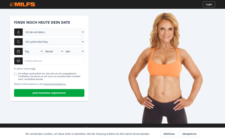 milfs.de Erfahrungen & Bewertungen Webseite Screenshot