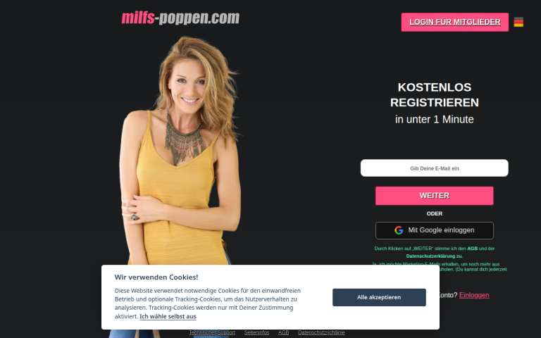 milftreffer.com Erfahrungen & Bewertungen Webseite Screenshot