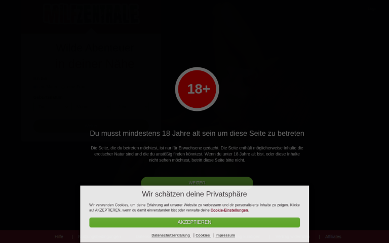 milfzentrale.com Erfahrungen & Bewertungen Webseite Screenshot
