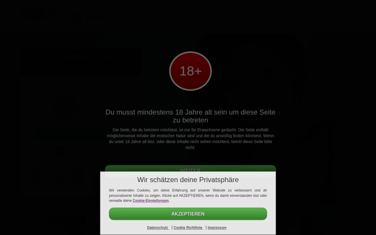 milfzone.ch Erfahrungen & Bewertungen Webseite Screenshot