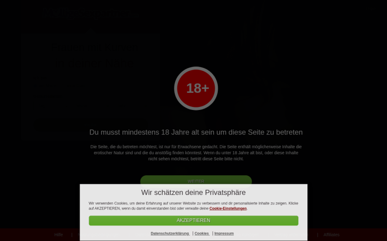 molligesexpartner.com Erfahrungen & Bewertungen Webseite Screenshot