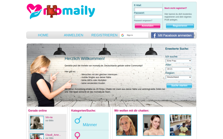 momaily.de Erfahrungen & Bewertungen Webseite Screenshot