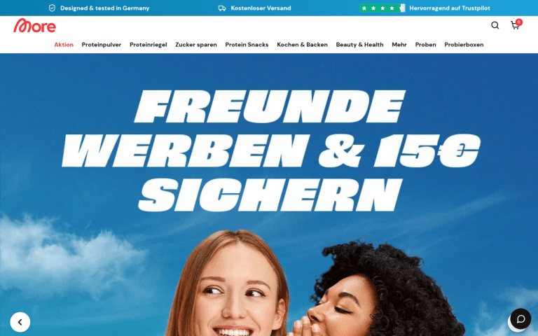 morenutritionde.store Erfahrungen & Bewertungen Webseite Screenshot