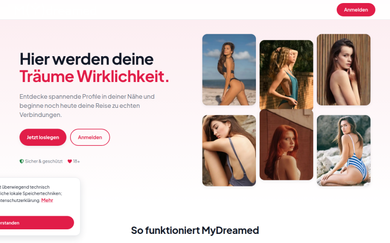 mydreamed.com Erfahrungen & Bewertungen Webseite Screenshot