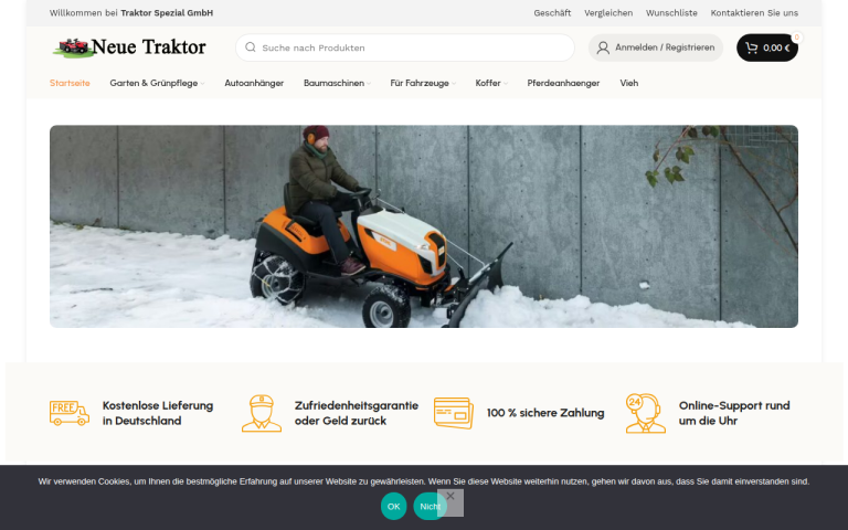 neuetraktor.com Erfahrungen & Bewertungen Webseite Screenshot