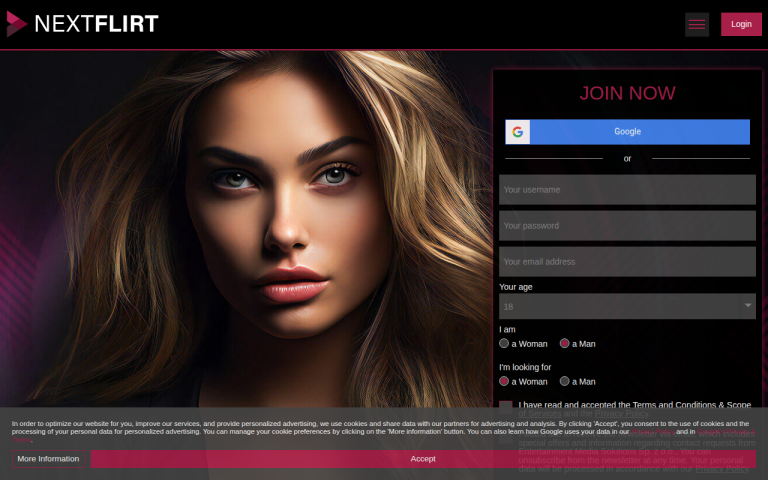 nextflirt.com Erfahrungen & Bewertungen Webseite Screenshot