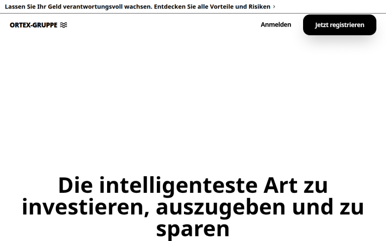 ortexgruppepros.com Erfahrungen & Bewertungen Webseite Screenshot