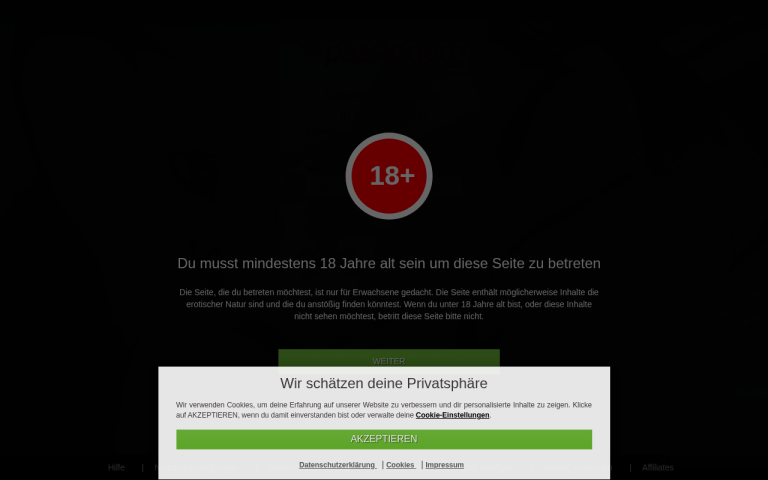 passionero.com Erfahrungen & Bewertungen Webseite Screenshot