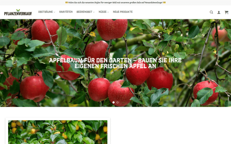 pflanzenshop-de.com Erfahrungen & Bewertungen Webseite Screenshot