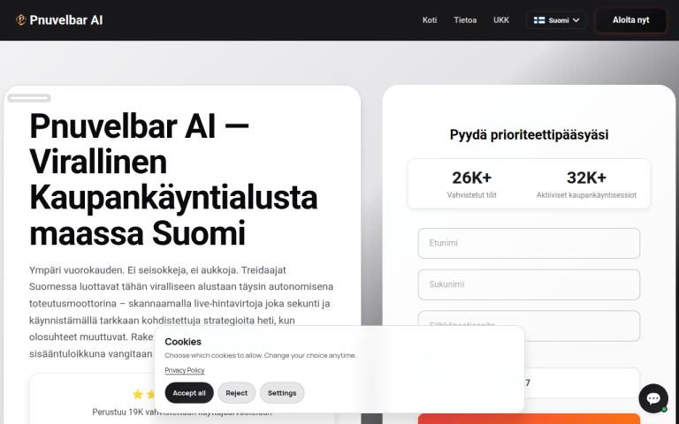 pnuvelbar-ai.com Erfahrungen & Bewertungen Webseite Screenshot