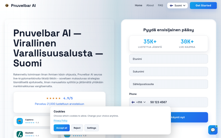 pnuvelbar-ai.org Erfahrungen & Bewertungen Webseite Screenshot