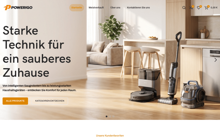 powerigo.shop Erfahrungen & Bewertungen Webseite Screenshot