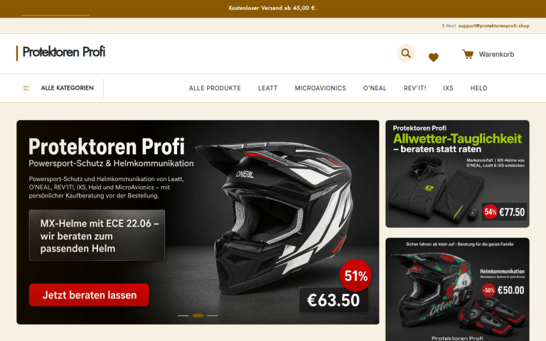 protektorenprofi.shop Erfahrungen & Bewertungen Webseite Screenshot