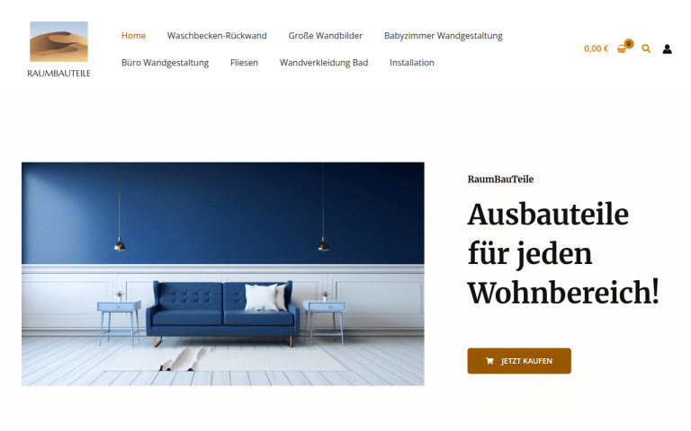 raumbauteile.com Erfahrungen & Bewertungen Webseite Screenshot
