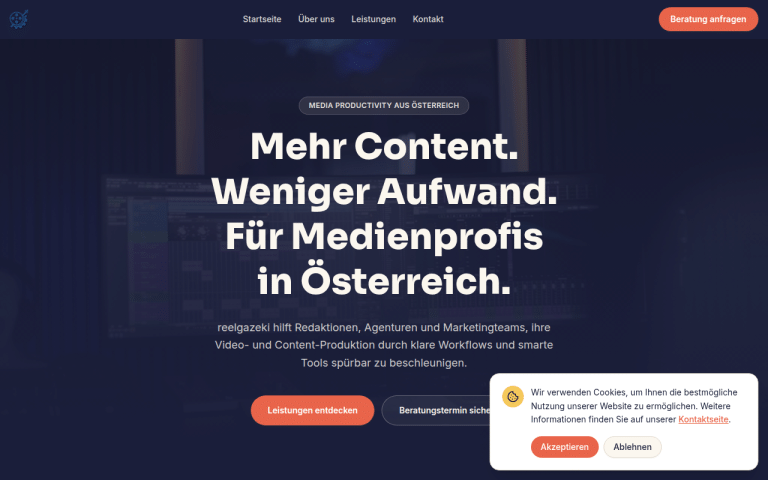 reelgazeki.com Erfahrungen & Bewertungen Webseite Screenshot