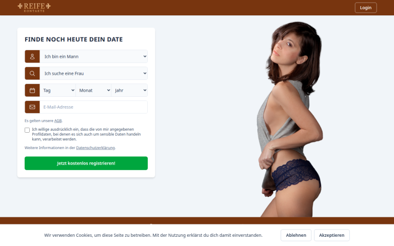 reifekontakte.de Erfahrungen & Bewertungen Webseite Screenshot